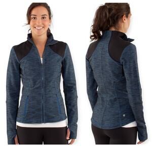 Lululemon | Size 4 | Blue / Black Slub Denim Reversible Limitless Forme Jacket